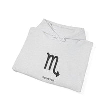 Load image into Gallery viewer, Scorpio Zodiac Symbol Hoodie | Strategic By Nature Back Design
