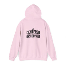 Load image into Gallery viewer, Libra Zodiac Symbol Hoodie | Centered and Unstoppable back print