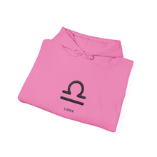 Load image into Gallery viewer, Libra Zodiac Symbol Hoodie | Centered and Unstoppable back print