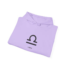 Load image into Gallery viewer, Libra Zodiac Symbol Hoodie | Centered and Unstoppable back print