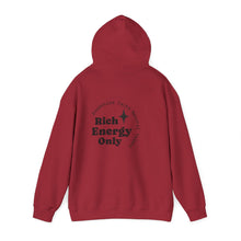 Load image into Gallery viewer, Taurus Zodiac Symbol Hoodie | Rich Energy Only Back Design