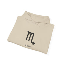 Load image into Gallery viewer, Scorpio Zodiac Symbol Hoodie | Strategic By Nature Back Design