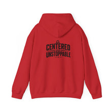 Load image into Gallery viewer, Libra Zodiac Symbol Hoodie | Centered and Unstoppable back print