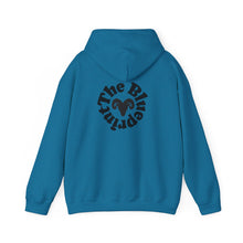 Load image into Gallery viewer, Aries Zodiac Ram Symbol Hoodie | The Blueprint (Back Print)