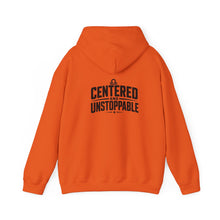 Load image into Gallery viewer, Libra Zodiac Symbol Hoodie | Centered and Unstoppable back print