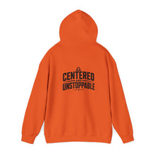 Load image into Gallery viewer, Libra Zodiac Symbol Hoodie | Centered and Unstoppable back print