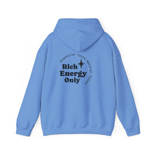 Load image into Gallery viewer, Taurus Zodiac Symbol Hoodie | Rich Energy Only Back Design