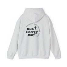 Load image into Gallery viewer, Taurus Zodiac Symbol Hoodie | Rich Energy Only Back Design