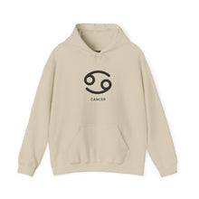 Load image into Gallery viewer, Cancer Zodiac Symbol Hoodie | Rooted In Peace Back Print
