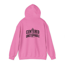 Load image into Gallery viewer, Libra Zodiac Symbol Hoodie | Centered and Unstoppable back print
