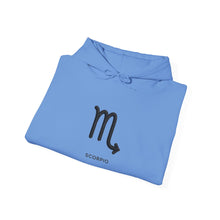 Load image into Gallery viewer, Scorpio Zodiac Symbol Hoodie | Strategic By Nature Back Design
