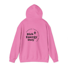 Load image into Gallery viewer, Taurus Zodiac Symbol Hoodie | Rich Energy Only Back Design
