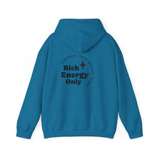 Load image into Gallery viewer, Taurus Zodiac Symbol Hoodie | Rich Energy Only Back Design
