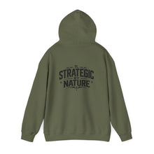 Load image into Gallery viewer, Scorpio Zodiac Symbol Hoodie | Strategic By Nature Back Design

