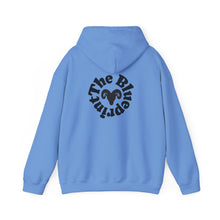 Load image into Gallery viewer, Aries Zodiac Ram Symbol Hoodie | The Blueprint (Back Print)
