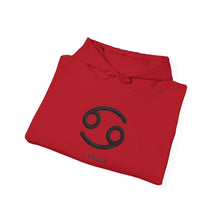 Load image into Gallery viewer, Cancer Zodiac Symbol Hoodie | Rooted In Peace Back Print

