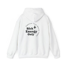 Load image into Gallery viewer, Taurus Zodiac Symbol Hoodie | Rich Energy Only Back Design

