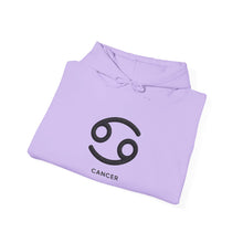 Load image into Gallery viewer, Cancer Zodiac Symbol Hoodie | Rooted In Peace Back Print
