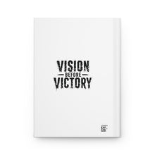 Load image into Gallery viewer, Clutch Your Life Hardcover Journal | Vision Before Victory Back Cover
