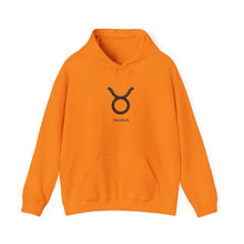 Load image into Gallery viewer, Taurus Zodiac Symbol Hoodie | Rich Energy Only Back Design
