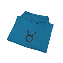 Load image into Gallery viewer, Taurus Zodiac Symbol Hoodie | Rich Energy Only Back Design
