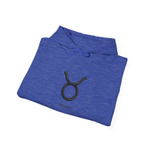 Load image into Gallery viewer, Taurus Zodiac Symbol Hoodie | Rich Energy Only Back Design
