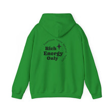 Load image into Gallery viewer, Taurus Zodiac Symbol Hoodie | Rich Energy Only Back Design
