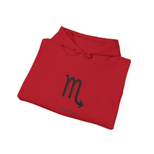 Load image into Gallery viewer, Scorpio Zodiac Symbol Hoodie | Strategic By Nature Back Design
