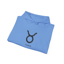 Load image into Gallery viewer, Taurus Zodiac Symbol Hoodie | Rich Energy Only Back Design
