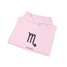 Load image into Gallery viewer, Scorpio Zodiac Symbol Hoodie | Strategic By Nature Back Design

