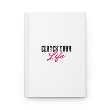 Load image into Gallery viewer, Clutch Your Life Hardcover Journal | Vision Before Victory Back Cover
