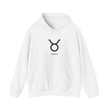 Load image into Gallery viewer, Taurus Zodiac Symbol Hoodie | Rich Energy Only Back Design
