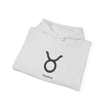 Load image into Gallery viewer, Taurus Zodiac Symbol Hoodie | Rich Energy Only Back Design
