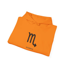 Load image into Gallery viewer, Scorpio Zodiac Symbol Hoodie | Strategic By Nature Back Design
