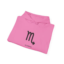 Load image into Gallery viewer, Scorpio Zodiac Symbol Hoodie | Strategic By Nature Back Design
