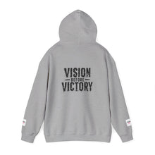 Load image into Gallery viewer, Clutch Your Life Hoodie Designed by Roman Anderson | Vision Before Victory back print
