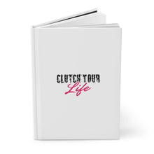 Load image into Gallery viewer, Clutch Your Life Hardcover Journal | Vision Before Victory Back Cover
